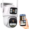 Camara Seguridad Geotek Ip Wifi Domo Doble Lente 6mp Exterior Vision Nocturna Deteccion Movimiento