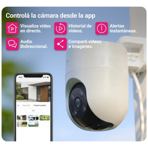 Combo X 2 Camara Ezviz H8c 360 Exterior Wifi Color